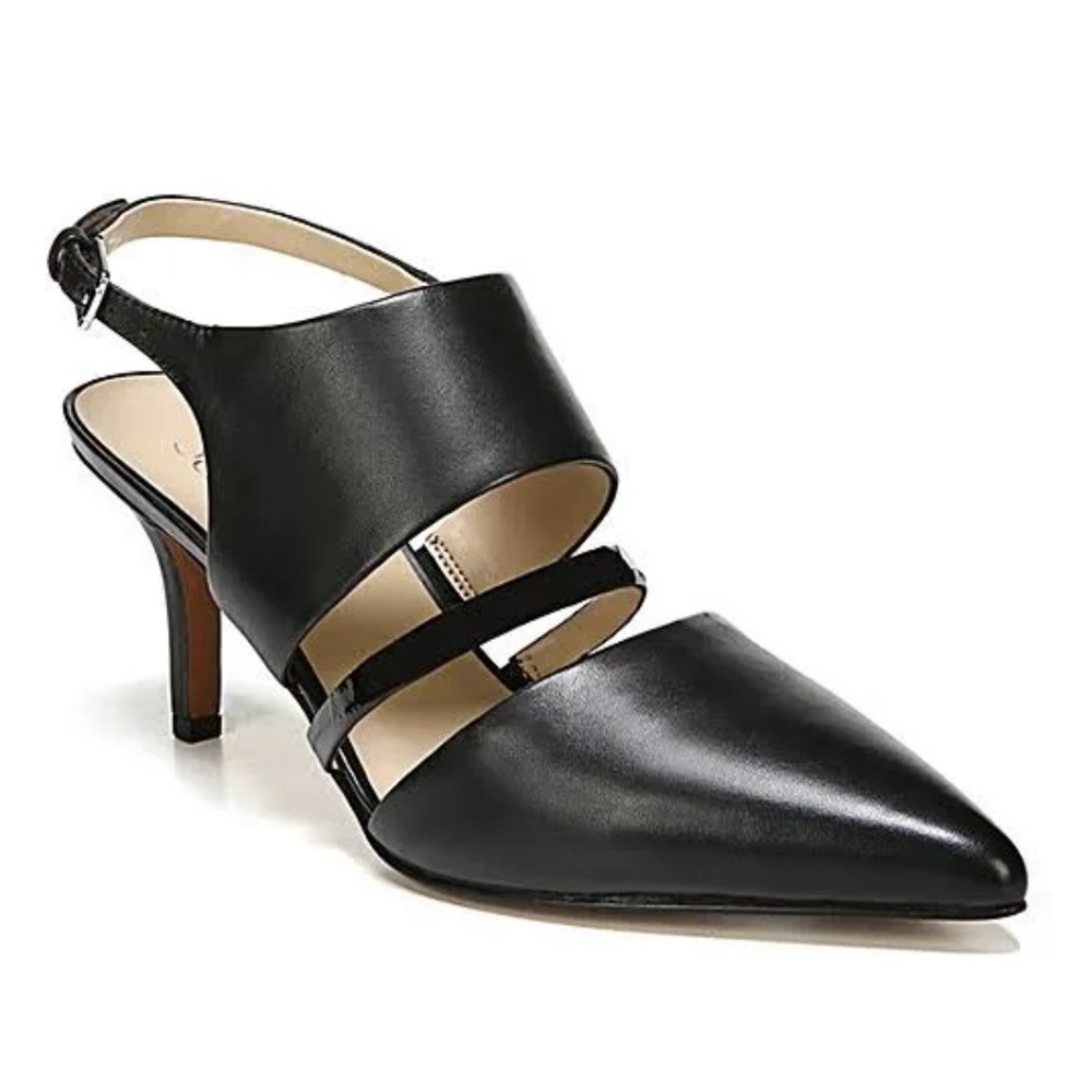 Elegant Black Women's Slingback Heels
